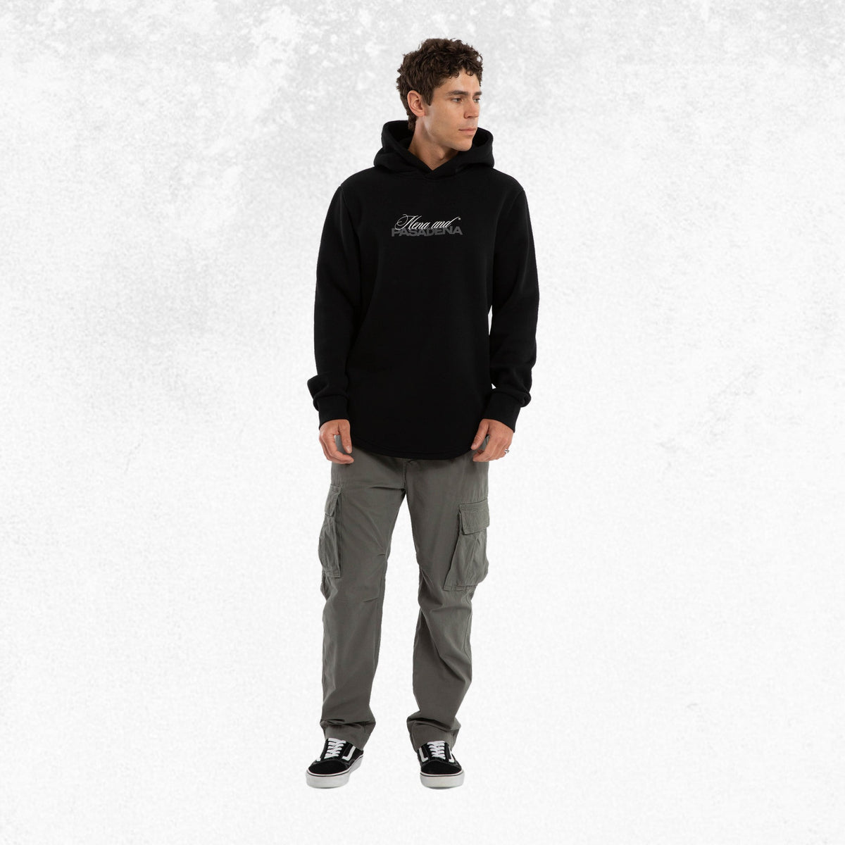 Nena & Pasadena Umbran Dual Curved Hoodie Jet Black 3