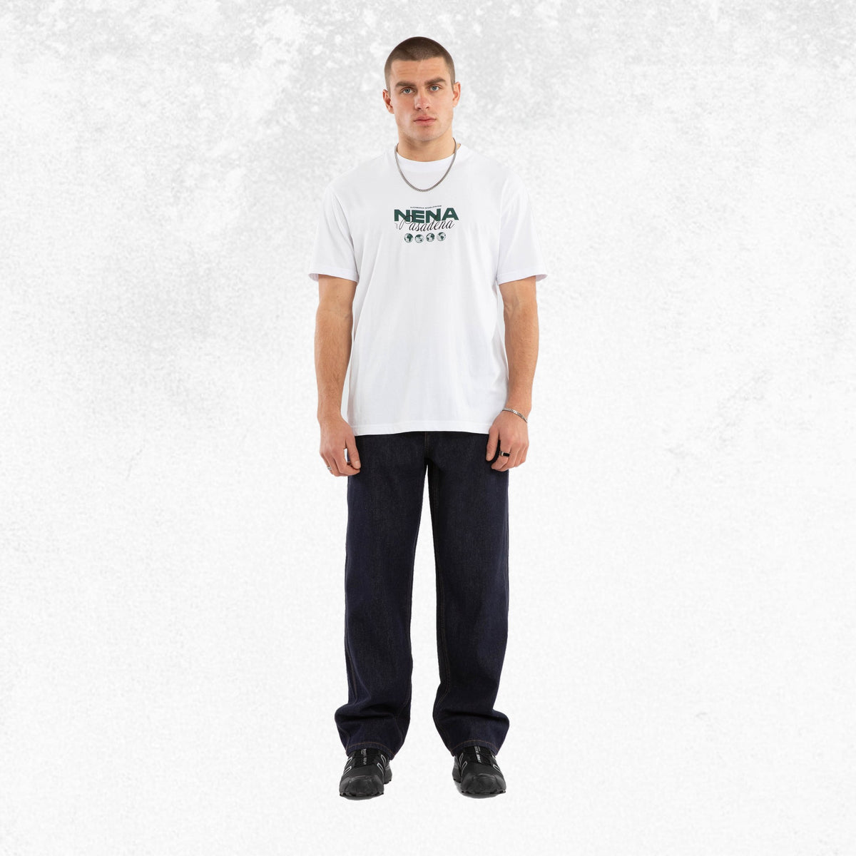 Nena & Pasadena Weekend Relaxed Tee Optical White 3