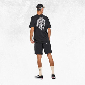 The Mad Hueys Triple Anchor Short Sleeve Tee Black 3