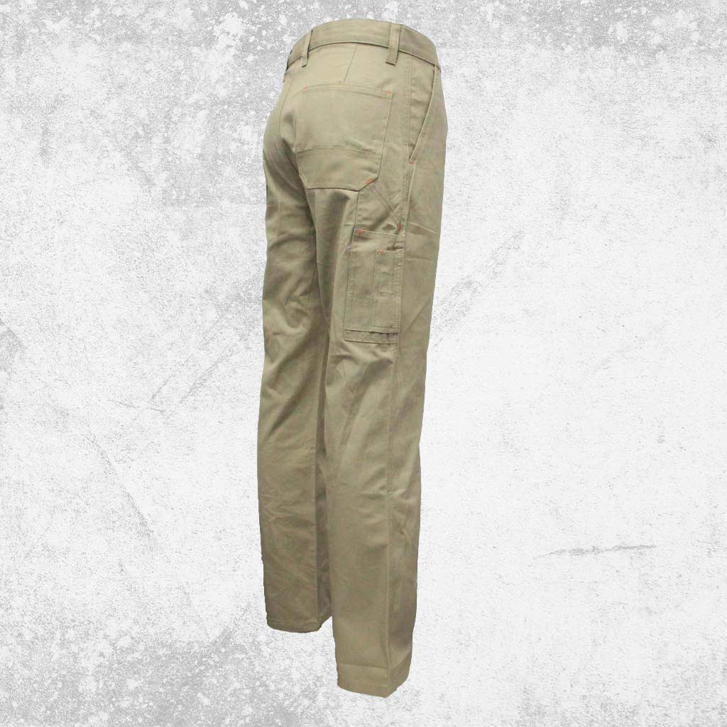 Tough Inc Cotton Canvas Work Pants Khaki