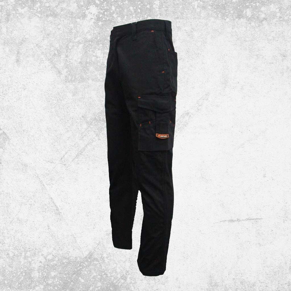 Tough Inc Cotton Canvas Work Pants Black