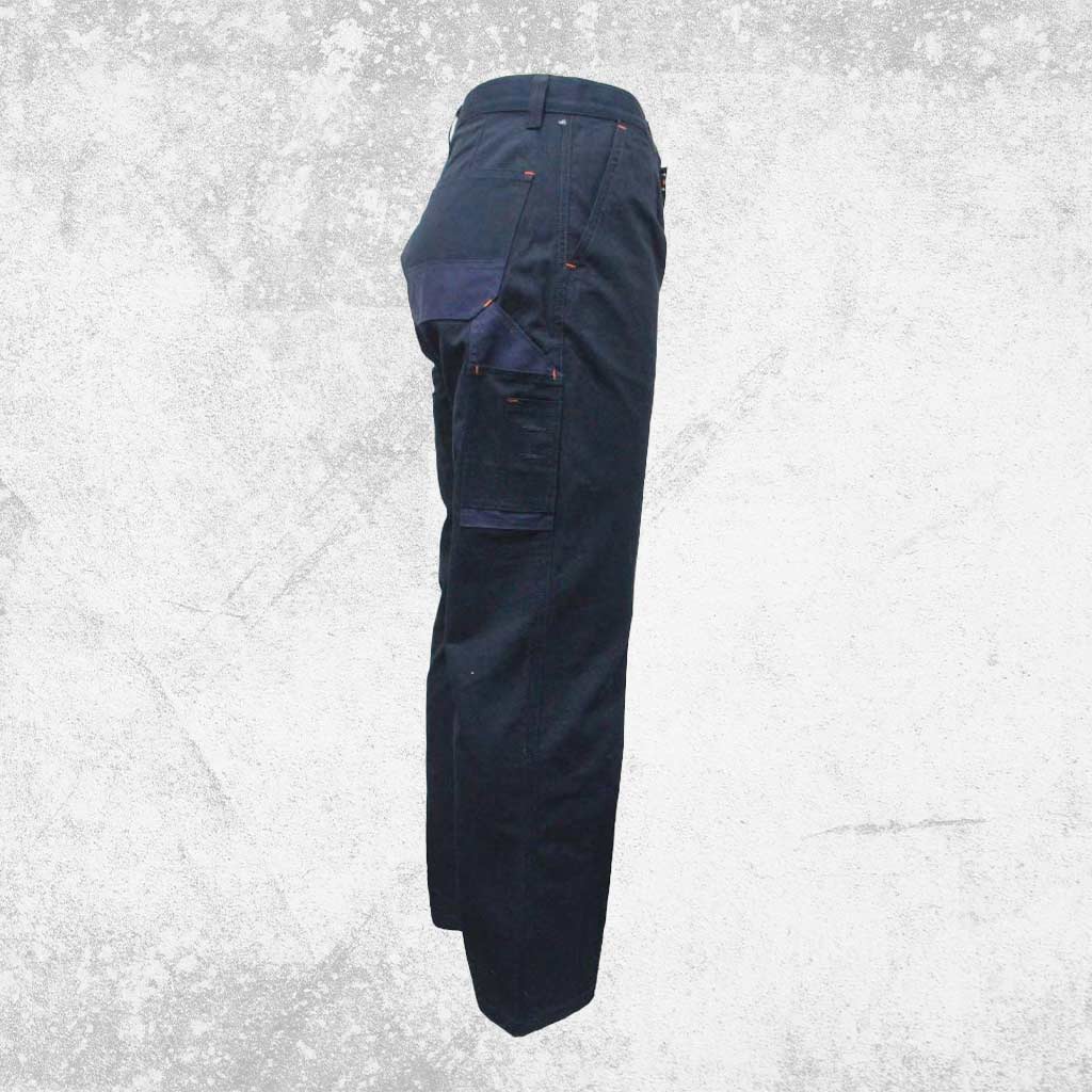 Tough Inc Cotton Canvas Work Pants Navy