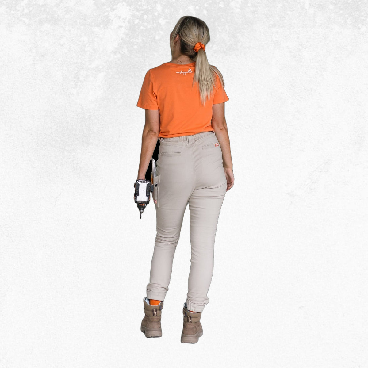 Zadie Workz High Waisted Pants Stone 3