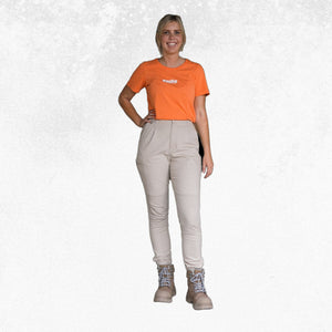 Zadie Workz High Waisted Pants Stone 4