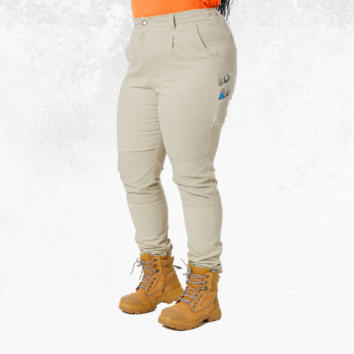 Zadie Workz High Waisted Pants Stone 7