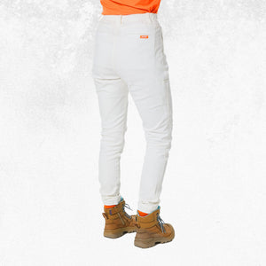 Zadie Workz High Waisted Pants White 3