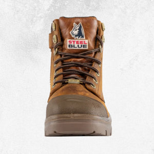 Steel Blue Argyle® Zip: Scuff Waterproof Steel Toe Boot - #312639