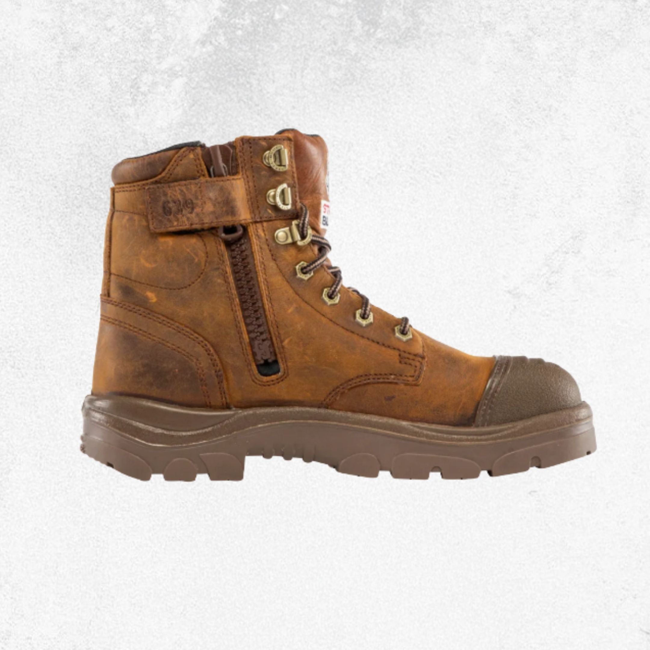 Steel Blue Argyle® Zip: Scuff Waterproof Steel Toe Boot - #312639