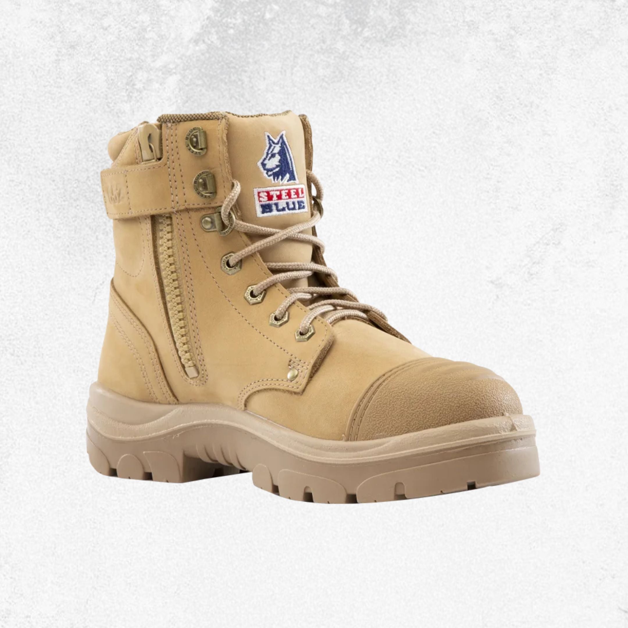 Steel Blue Argyle® Zip: Scuff Cap Steel Toe Boot - #312652