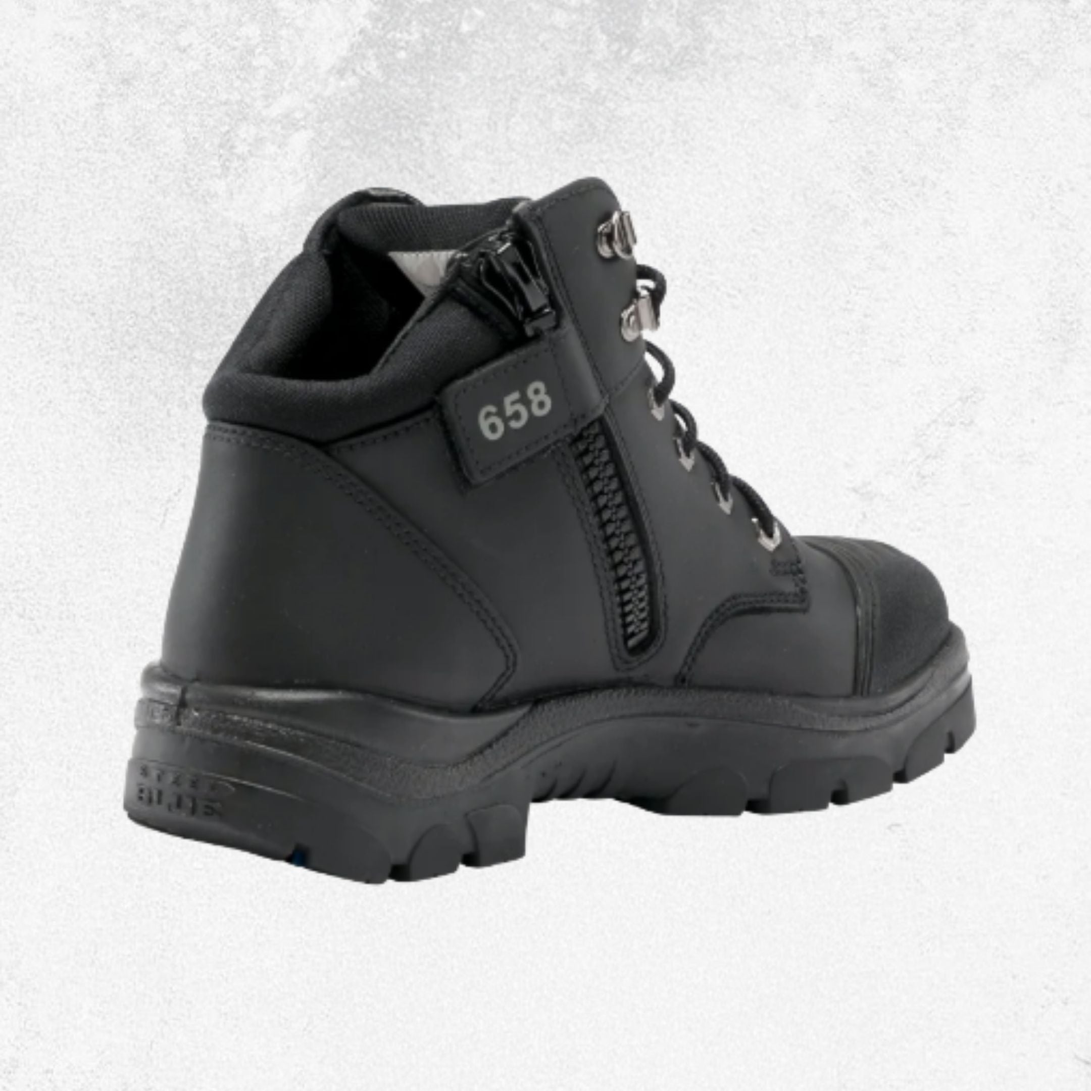 Steel Blue Parkes® Zip: Scuff Cap Steel Toe Boot - #312658