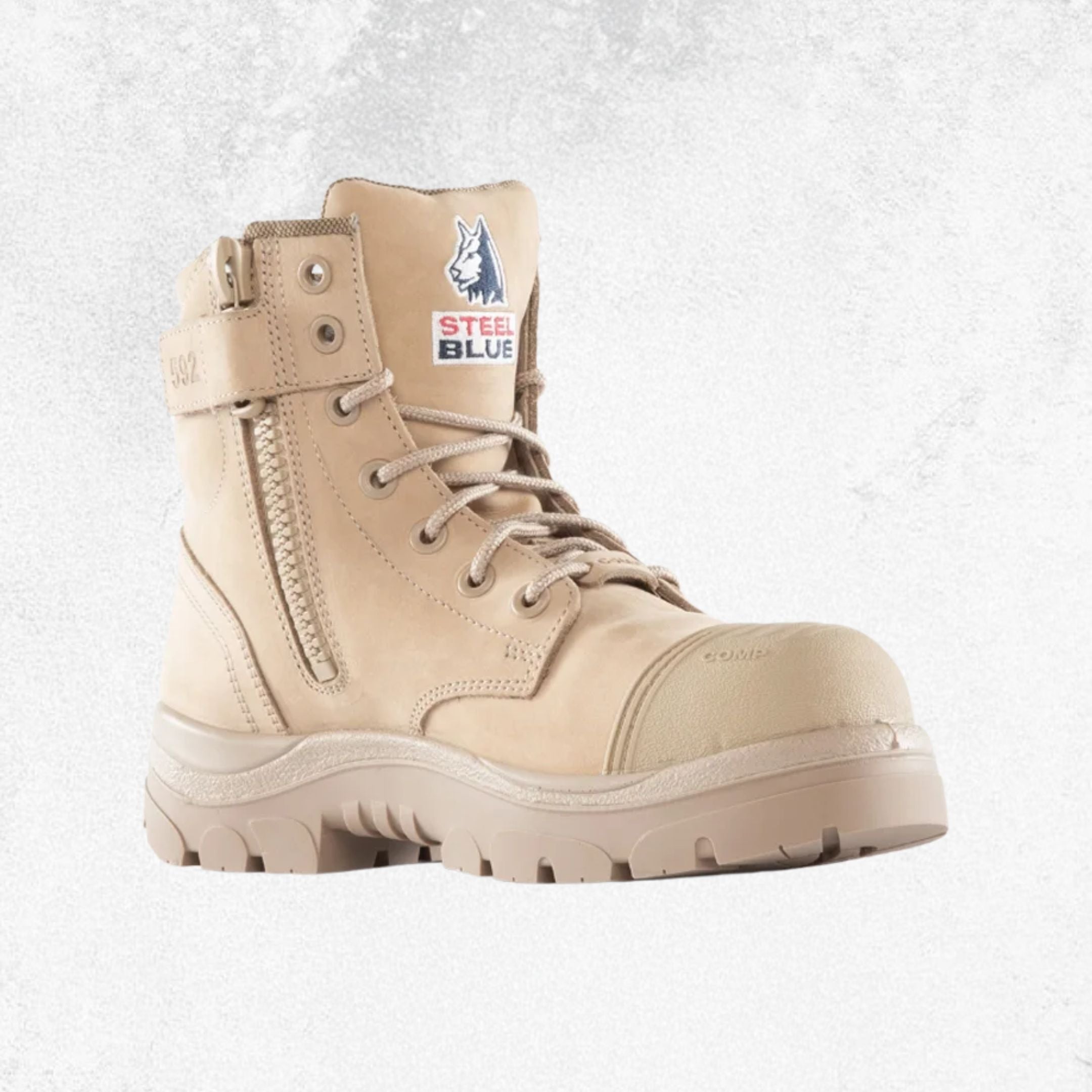 Steel Blue Argyle® Zip: Scuff Composite Toe Boot - #318592