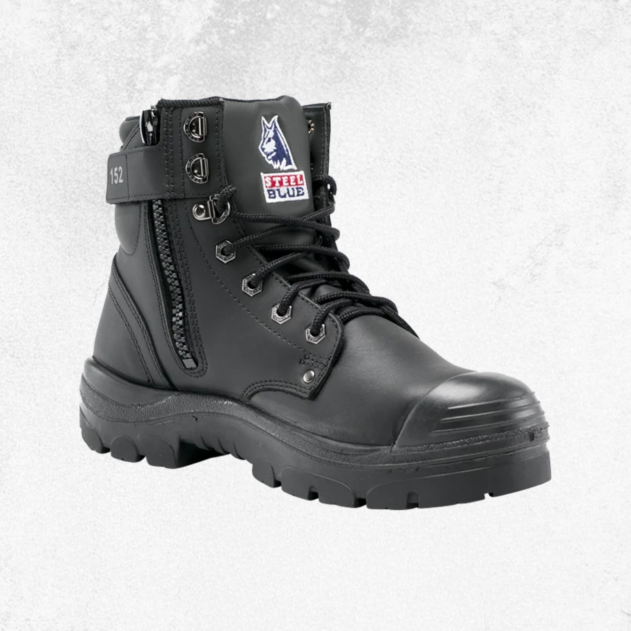 Steel Blue Argyle® Zip: TPU / Bump Cap Steel Toe Boot - #332152