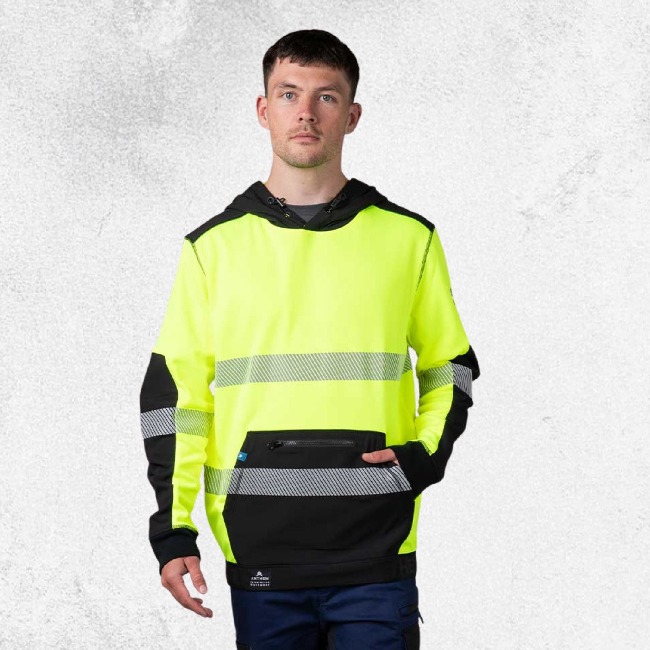 Anthem Taped Tech Hi Vis Hooded Sweatshirt