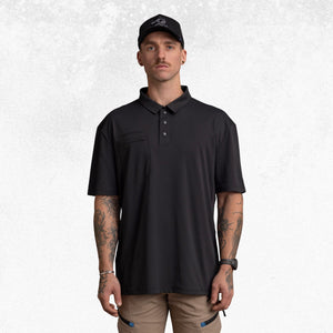 Anthem Lightweight Performance Polo Black 1