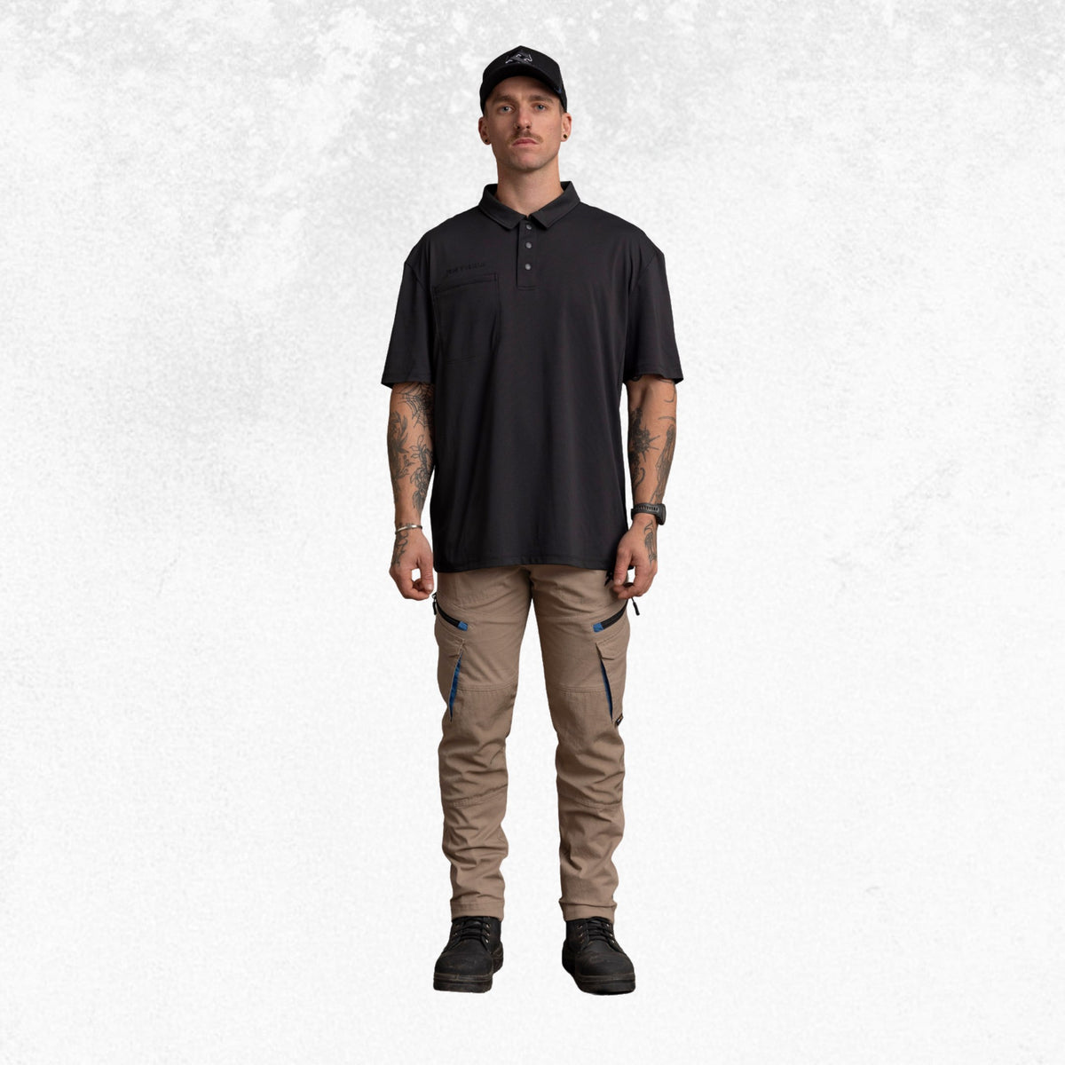 Anthem Lightweight Performance Polo Black 10