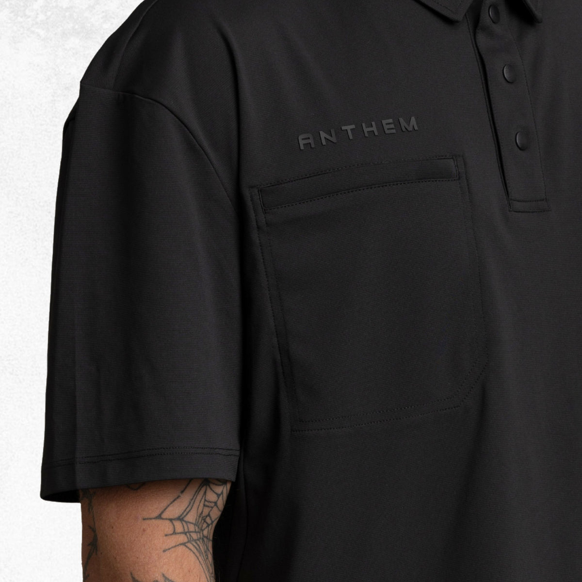 Anthem Lightweight Performance Polo Black 5