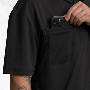 Anthem Lightweight Performance Polo Black 6