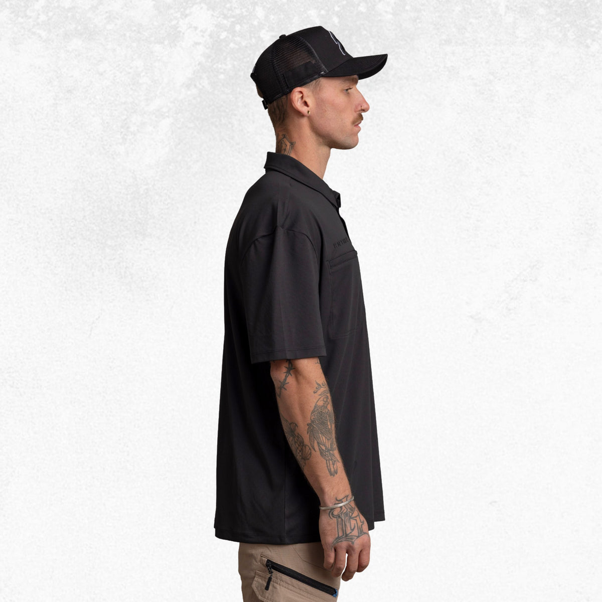 Anthem Lightweight Performance Polo Black 9