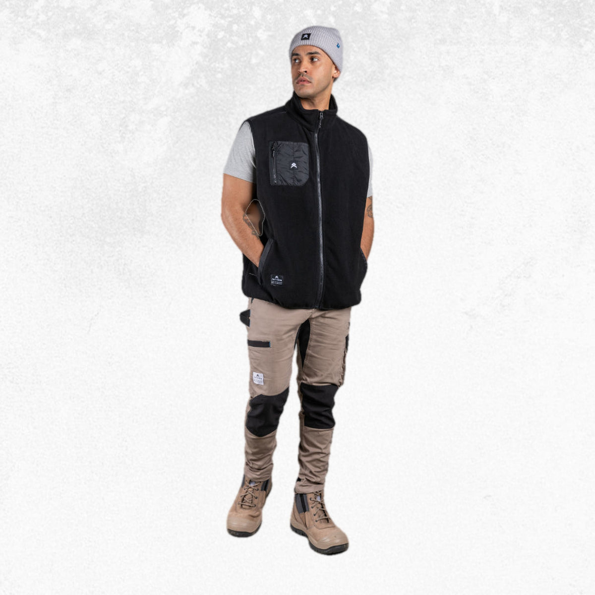 Anthem Polar Fleece Vest Black 1