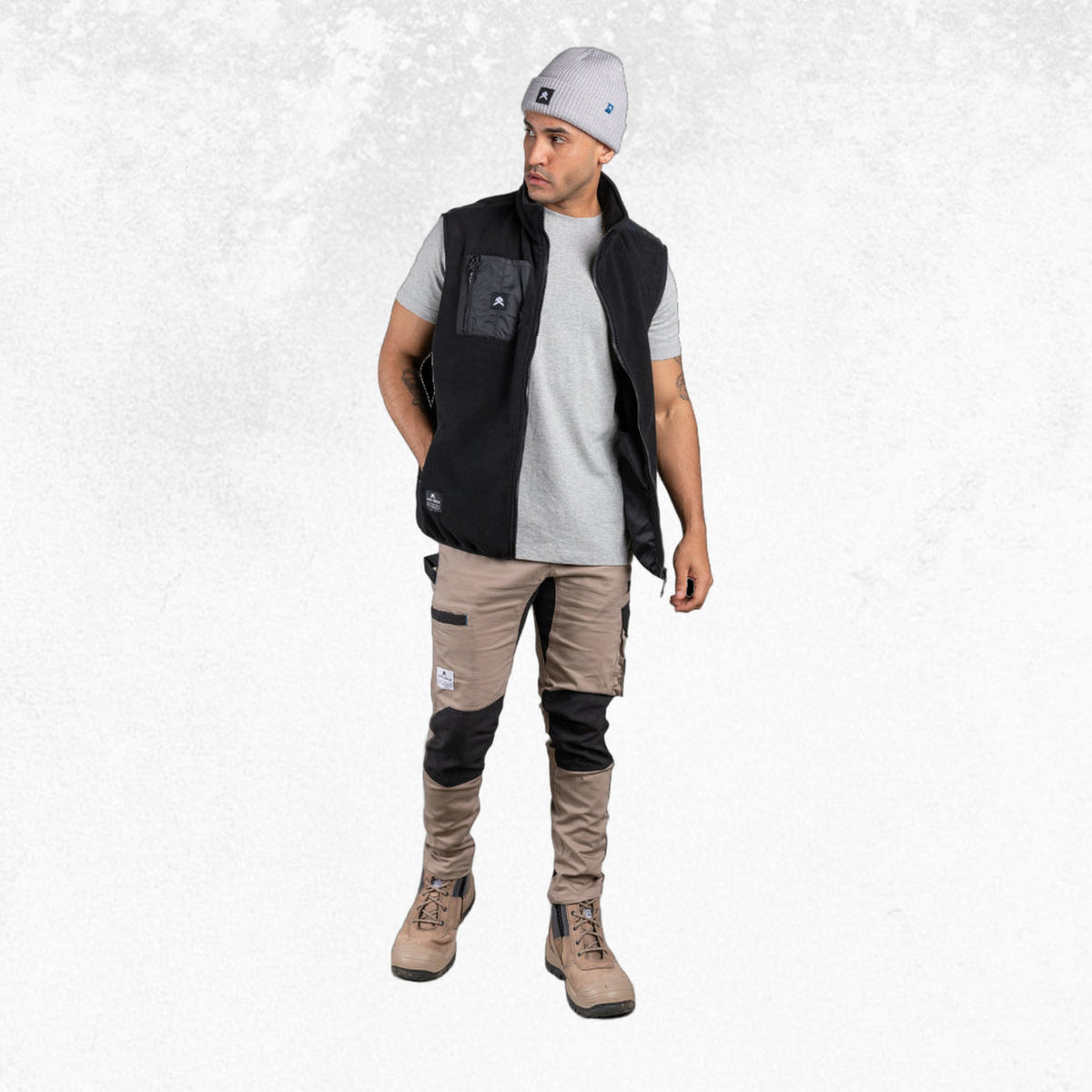 Anthem Polar Fleece Vest Black 2