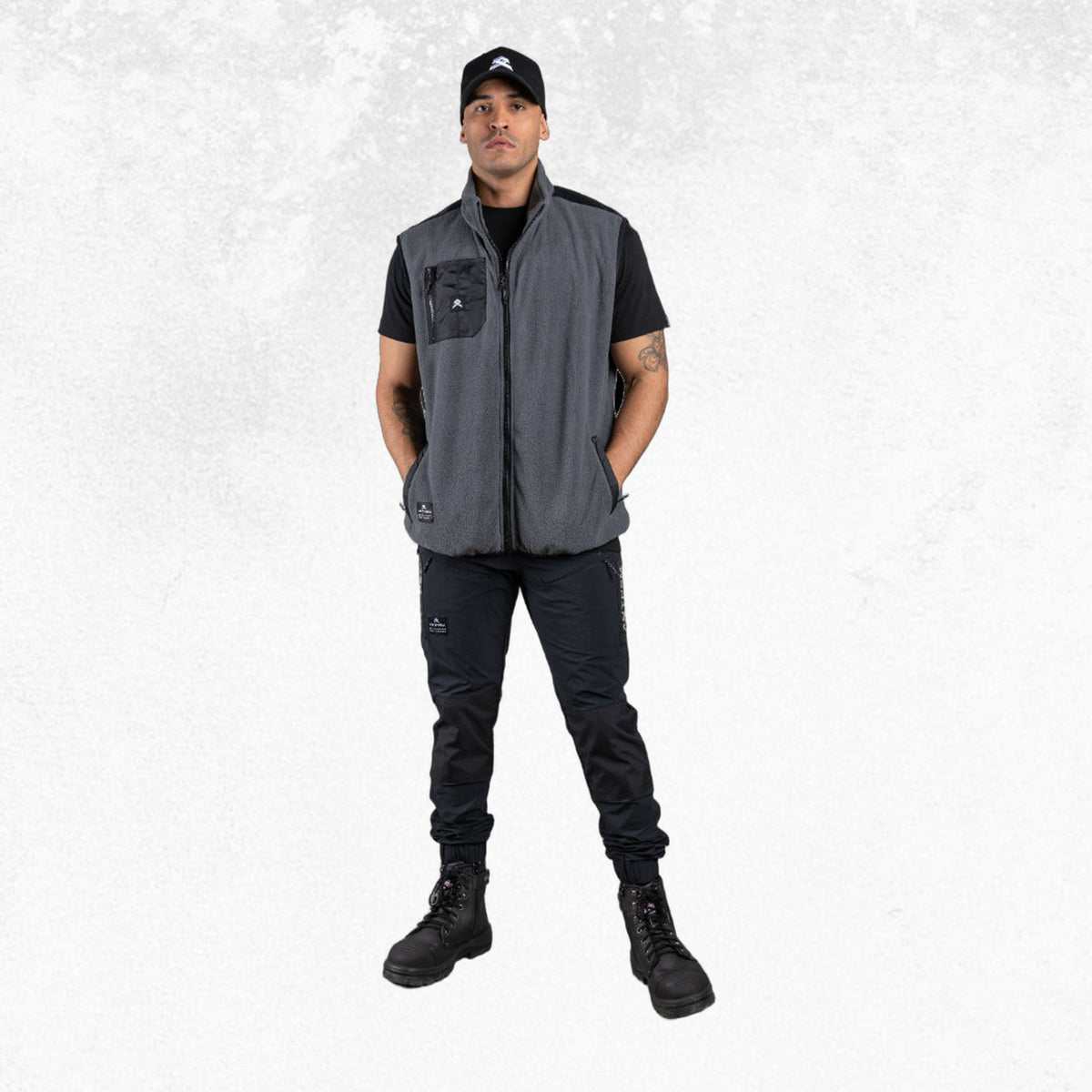 Anthem Polar Fleece Vest Grey 1