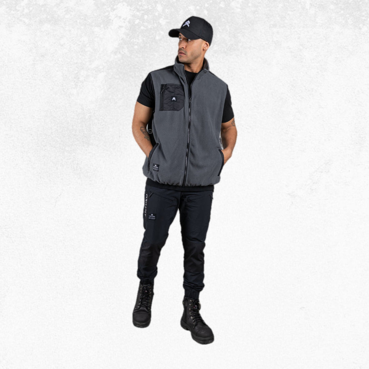 Anthem Polar Fleece Vest Grey 2
