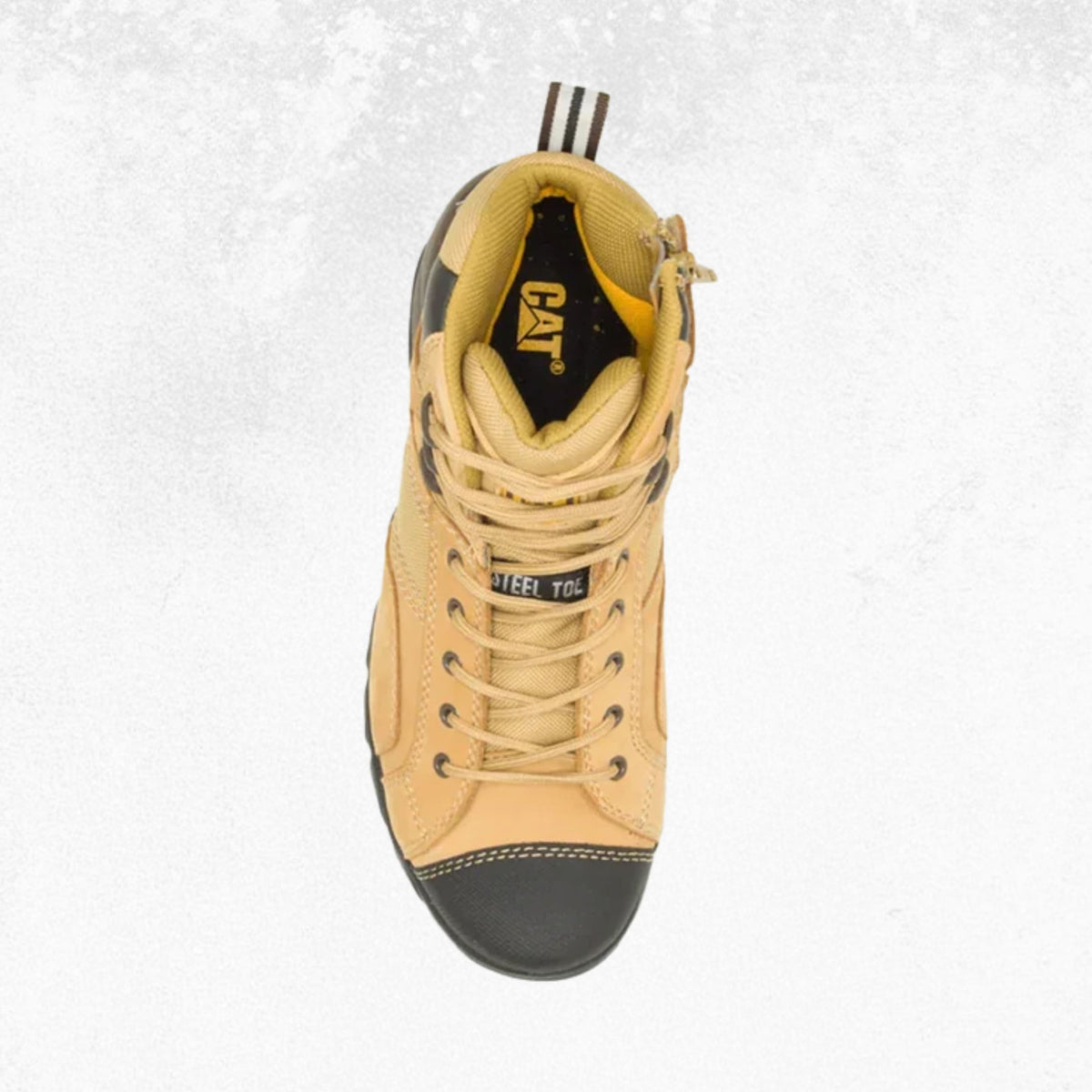 CAT Argon Hi Side Zip Steel Toe Boots