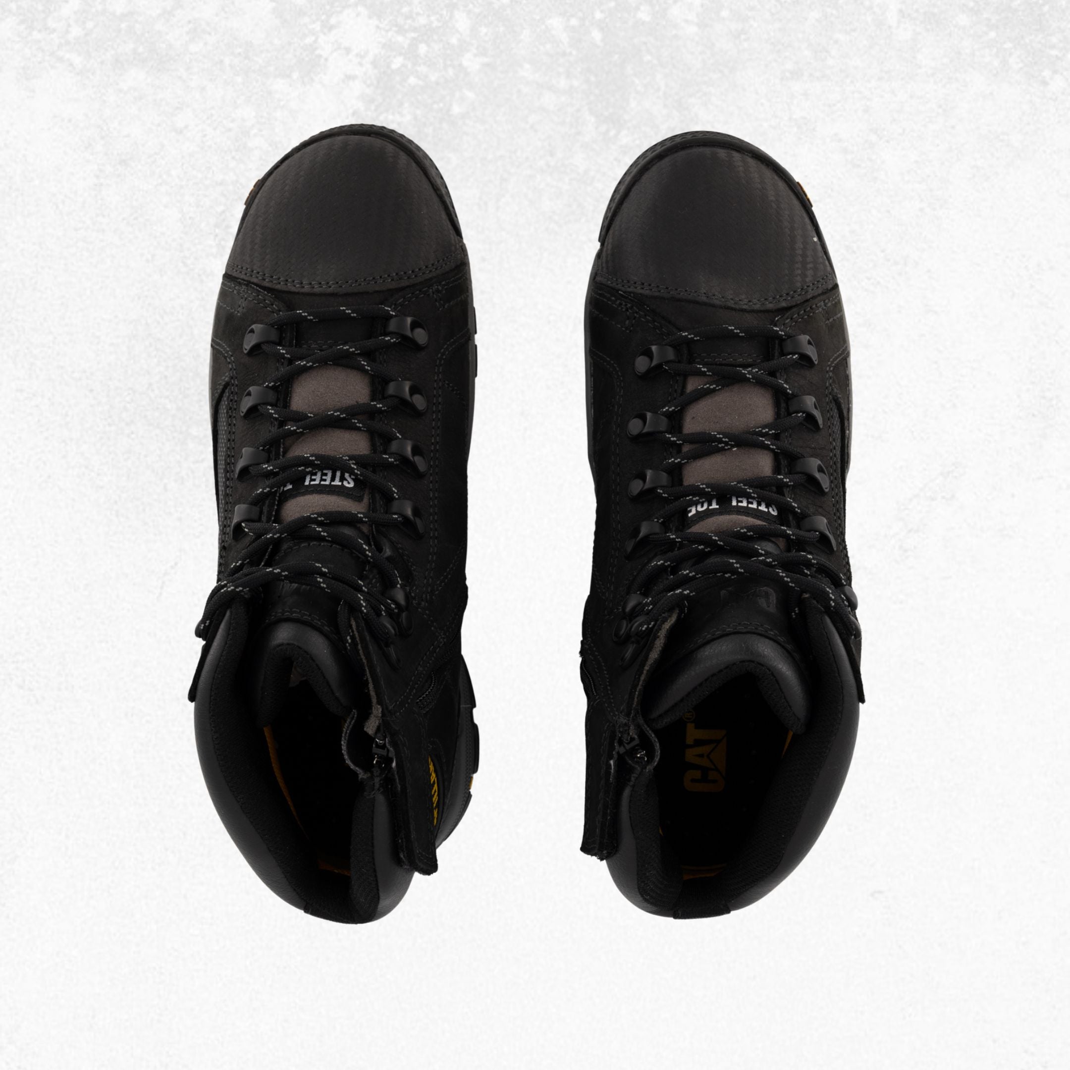 CAT Convex Mid Zip Side Steel Toe Boot
