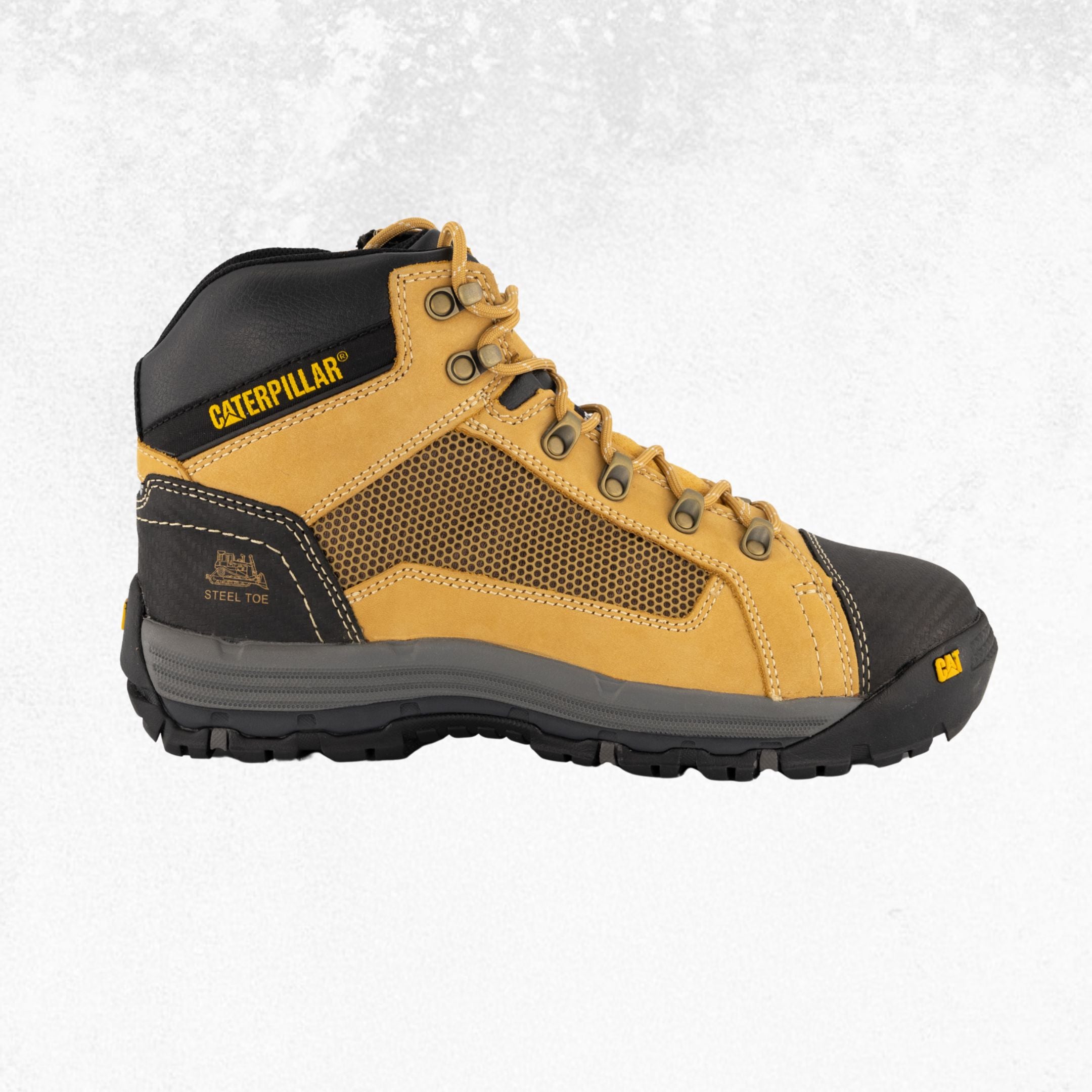 CAT Convex Mid Zip Side Steel Toe Boot