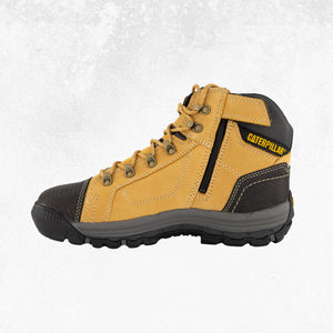 CAT Convex Mid Zip Side Steel Toe Boot