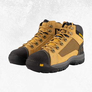 CAT Convex Mid Zip Side Steel Toe Boot