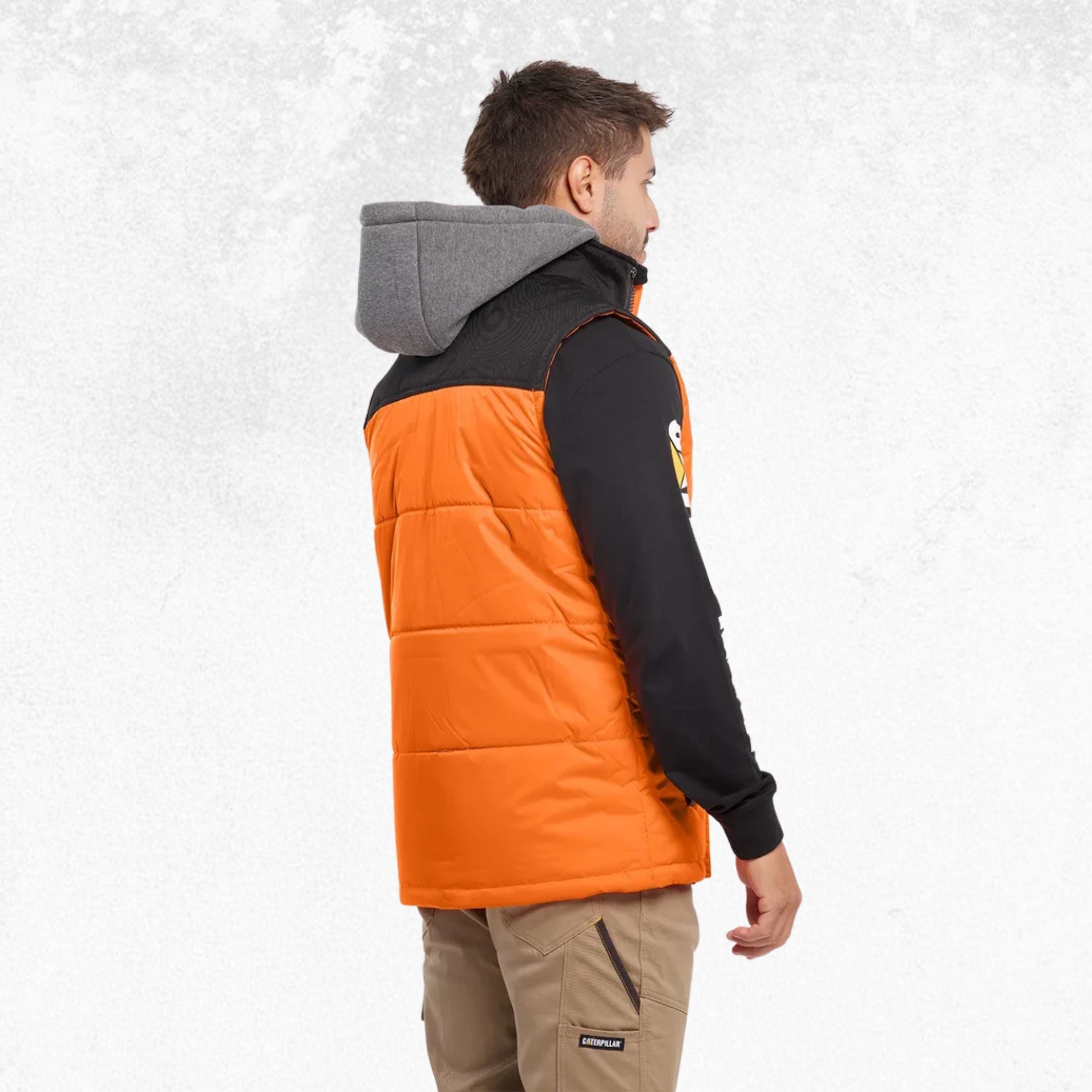 CAT Hi Vis Hooded Work Vest