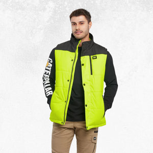 CAT Hi Vis Hooded Work Vest