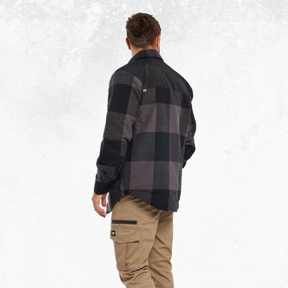CAT Block Insulated Shirt Jacket Pitch Black 3