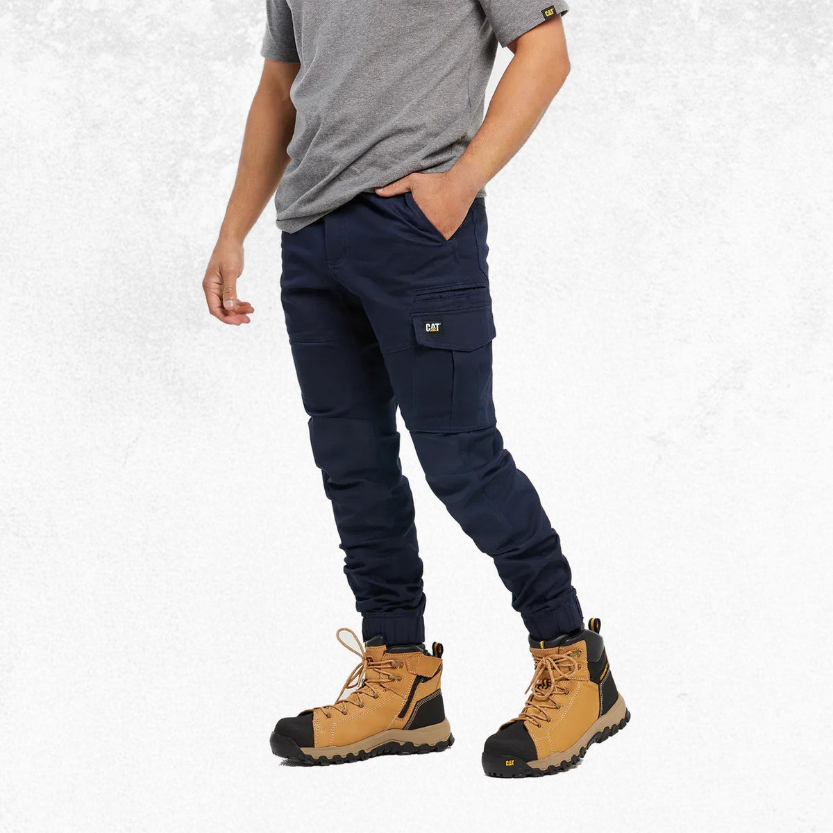 CAT Dynamic Cuffed Pant Navy 2