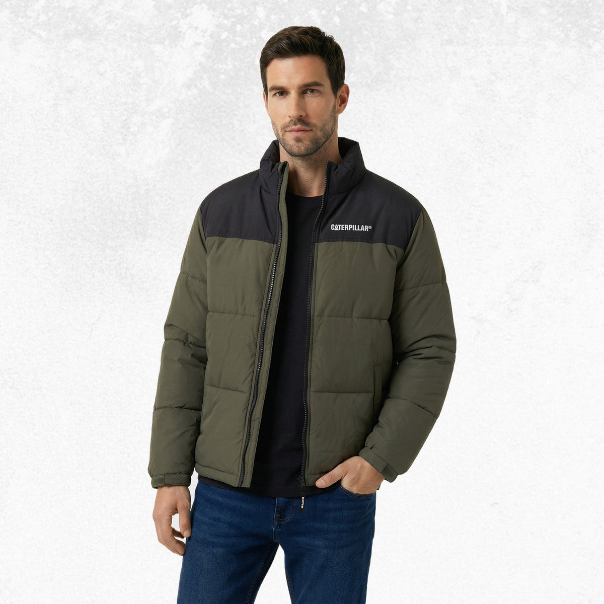 CAT Heavyweight Insulated Puffer Jacket Olive Night 3