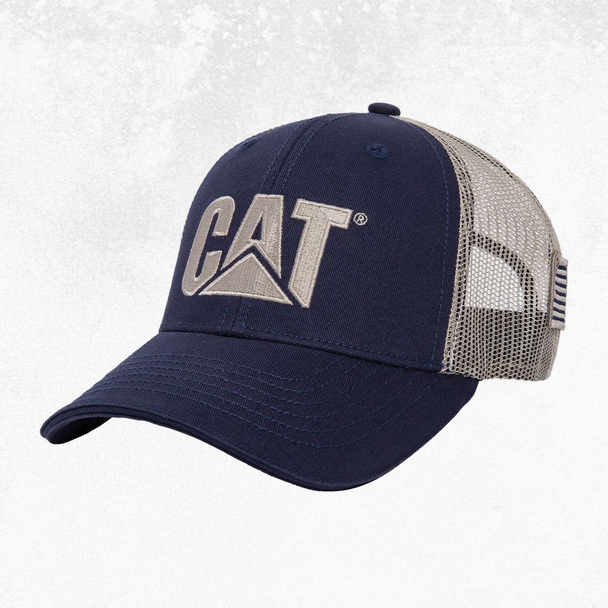 CAT Logo Flag Cap Navy 1