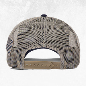 CAT Logo Flag Cap Navy 3