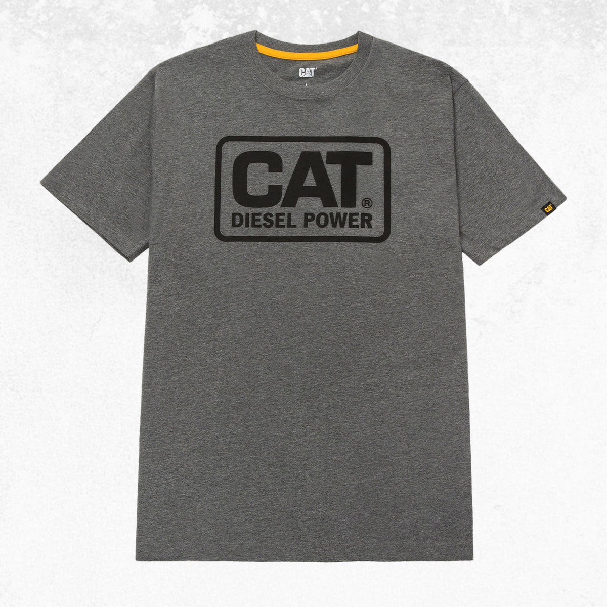 CAT Men's Diesel Power Tee Dark Heather Grey-Black 1