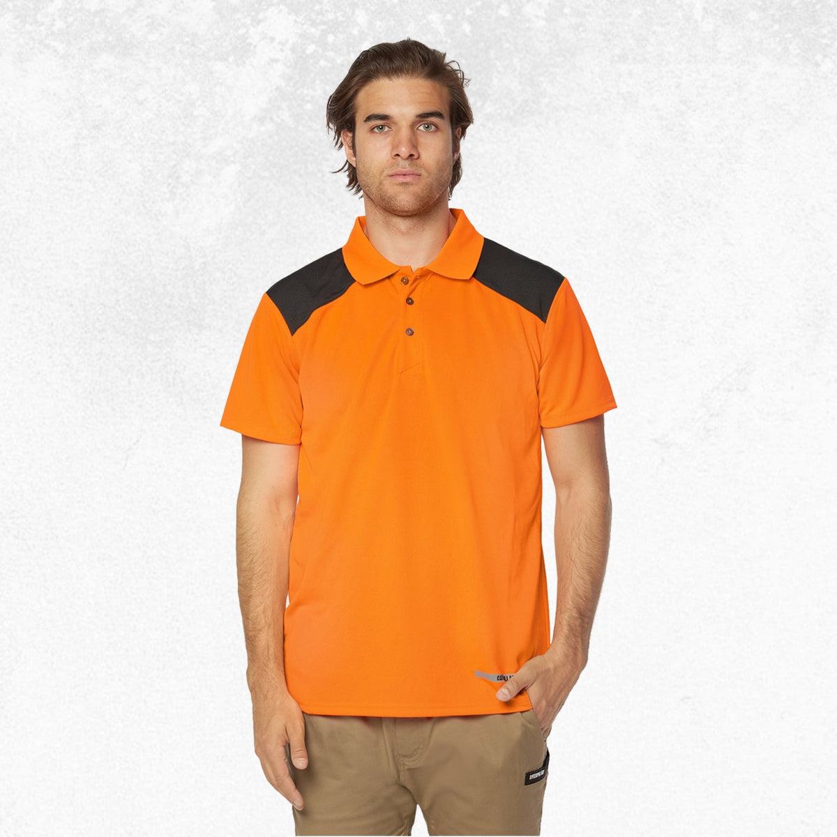 CAT Performance Polo Orange 1