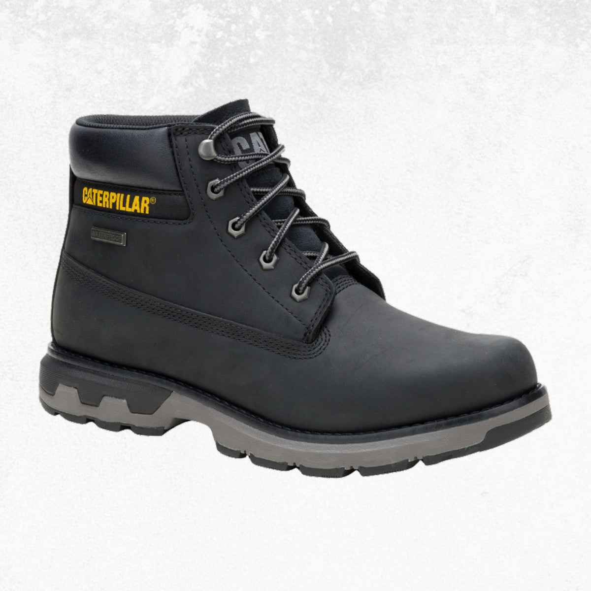 CAT Pursue Waterproof Lace Up Boot Black 1