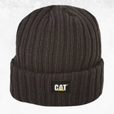 CAT Rib Watch Beanie Black 1