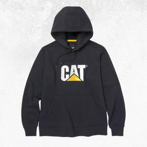 CAT TM Pullover Hooded Sweatshirt Black 1