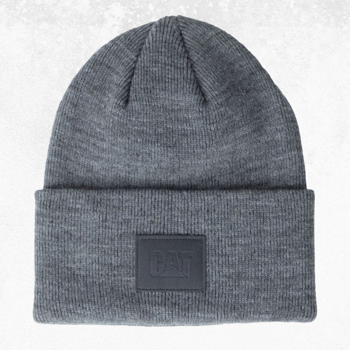 CAT Tonal Patch Beanie Dark Heather Grey 1