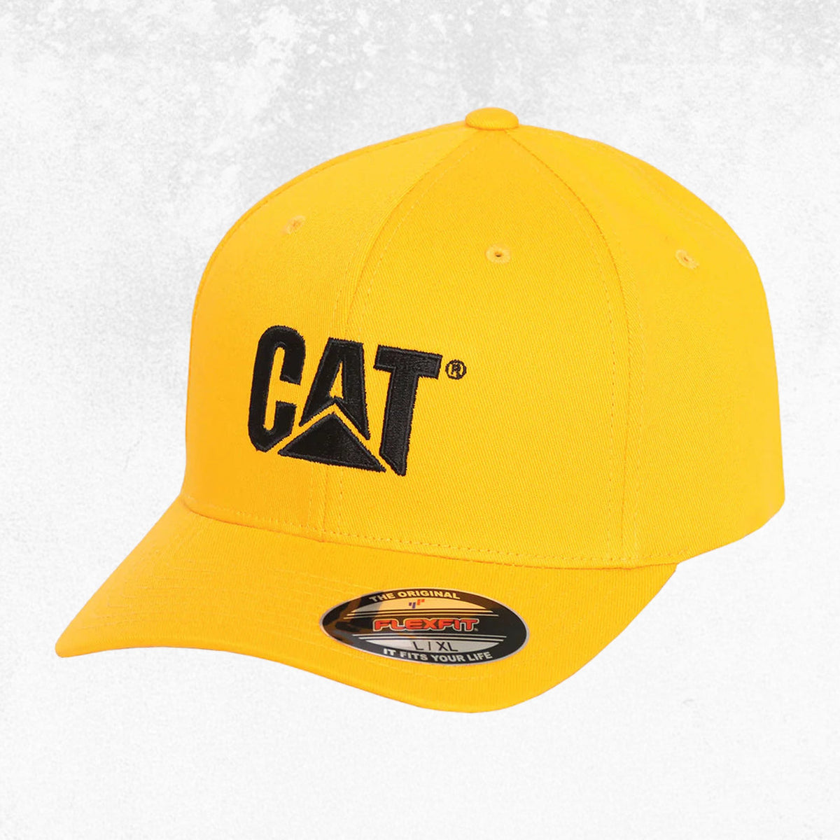 CAT Trademark Flexfit Cap Yellow 1
