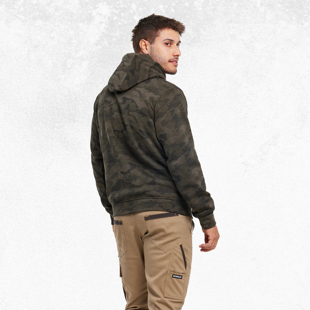 CAT Trademark Hooded Sweatshirt Night Camo 3