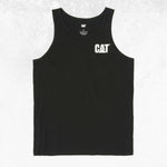 CAT Trademark Singlet Black 1
