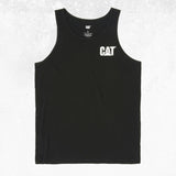CAT Trademark Singlet Black 1