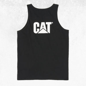 CAT Trademark Singlet Black 2