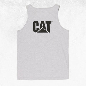 CAT Trademark Singlet Heather Grey 2